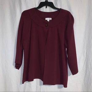 Dress Barn Purple Cover-Up Sweater